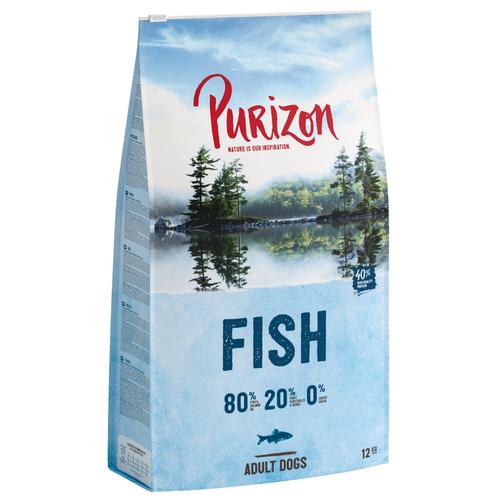 Purizon Fisch 2X12 kg Sparpaket ausgewachsene Hunde, getreidefreies Hundetrockenfutter