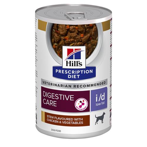 24x354g Hill's Prescription Diet i/d Digestive Care Low Fat Ragout Huhn für Hunde Hundefutter nass