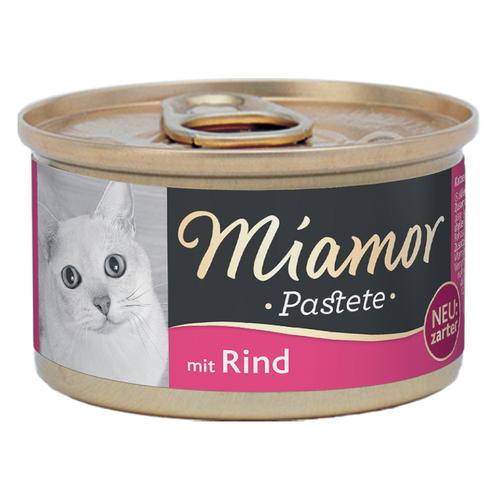 24x85g Pastete Rind Miamor Katzenfutter nass