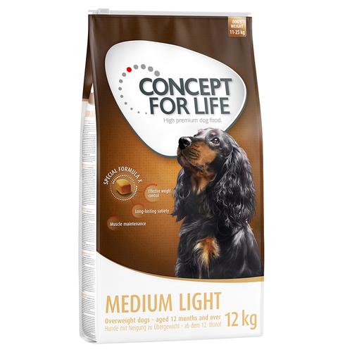 12kg Medium Light Concept for Life Hundefutter trocken