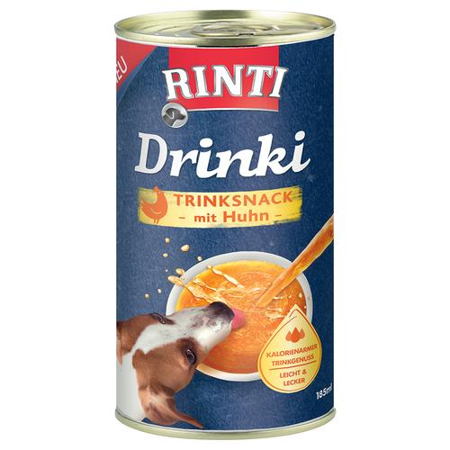 12x 185ml RINTI Drinki mit Huhn Ergänzungsfutter Hund