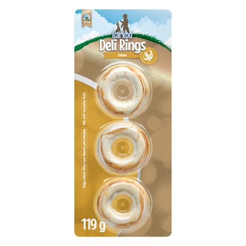 Barkoo Deli Rings Chicken - Sparpaket: 6 x 119 g, Ø 7 cm