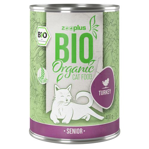 zooplus Bio Senior Pute mit Karotte - 6 x 400 g