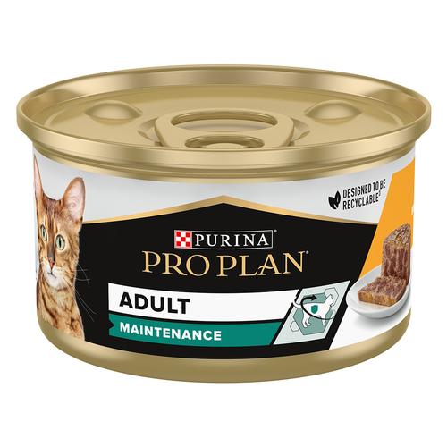 24x 85g PURINA PRO PLAN Cat Adult Maintenance Katzenfutter nass