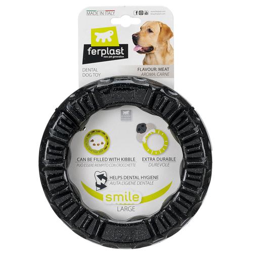 Ferplast Smile Kauring, schwarz L: Ø20x3,9cm Hund