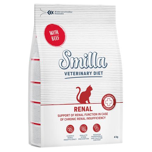 4 kg Smilla Veterinary Diet Renal Rind Katzenfutter trocken