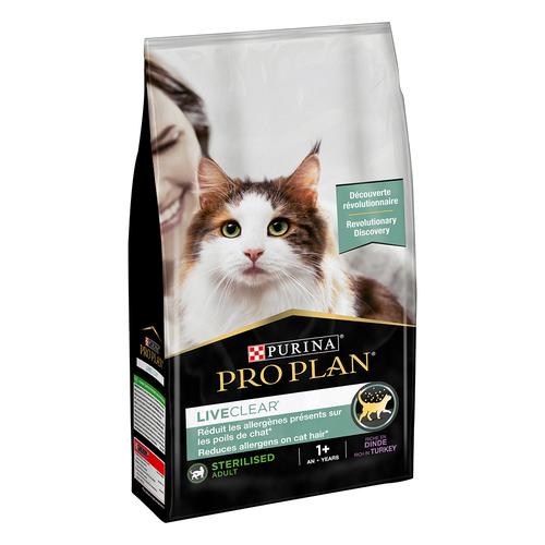 7kg PURINA PRO PLAN LiveClear Sterilised Adult Truthahn Katzenfutter zur Reduzierung von...