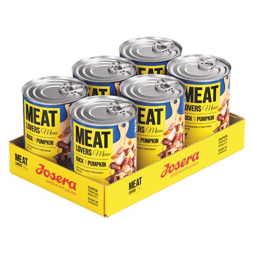 Sparpaket 12x400g Josera Meatlovers Menü Ente & Kürbis Hundefutter nass