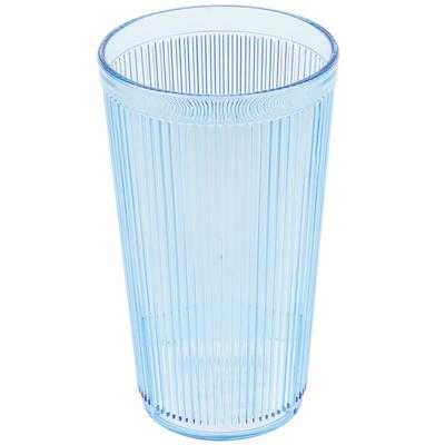 Carlisle 402054 Crystalon Stack-All 20.7 oz. Blue SAN Plastic Tumbler - 12/Case