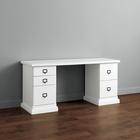 Wood Top - Standard Desk - White - Ballard Designs - Ballard Designs