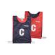 Mitre Netball Pro Reversible Sports Training Bib (Pack of 7), Medium, Navy/Red