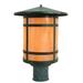 Arroyo Craftsman Berkeley 12 Inch Tall 1 Light Outdoor Post Lamp - BP-11L-OF-BZ