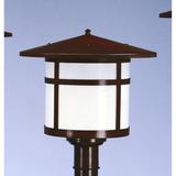 Arroyo Craftsman Berkeley 13 Inch Tall 1 Light Outdoor Post Lamp - BP-17-RM-BK
