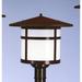 Arroyo Craftsman Berkeley 13 Inch Tall 1 Light Outdoor Post Lamp - BP-17-RM-BK