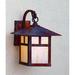 Arroyo Craftsman Evergreen 13 Inch Tall 1 Light Outdoor Wall Light - EB-9T-RM-BK