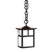 Arroyo Craftsman Mission 8 Inch Tall 1 Light Outdoor Hanging Lantern - MH-5T-WO-VP