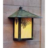 Arroyo Craftsman Evergreen 17 Inch Tall 1 Light Outdoor Wall Light - EW-16T-RM-BK