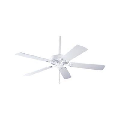 Progress Lighting P2501-30W White with White Blades 52" Builder Fan Classic Five Blade 52" Energy St