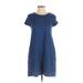 Gap Casual Dress - A-Line: Blue Print Dresses - Women's Size X-Small