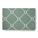 Green 72 x 48 x 0.12 in Area Rug - e by design Geometric Flatweave Sage Area Rug Chenille, Polyester | 72 H x 48 W x 0.12 D in | Wayfair