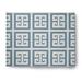 Blue/White 108 x 96 x 0.12 in Area Rug - e by design Subline Geometric Flatweave Area Rug Chenille, Polyester | 108 H x 96 W x 0.12 D in | Wayfair