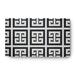 White 60 x 36 x 0.12 in Area Rug - e by design Subline Geometric Flatweave Black/Area Rug Chenille, Polyester | 60 H x 36 W x 0.12 D in | Wayfair