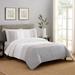 Laurel and Mayfair Gray 3 Piece Standard Cotton Duvet Cover Set Cotton in White | King Duvet + 2 King Shams | Wayfair A032421GYJFS