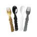 Oriental Trading Company Grad Molded Cutlery Plastic Flatware Set in Black/Brown/Gray | Wayfair 13971834