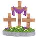 Trinx 3 CROSS TABLETOP FIGURINE RESIN Resin in Brown/Gray | 4.25 H x 2.5 W x 4.125 D in | Wayfair 60181CAE2C4741D7A5D6B8A78440FCBC