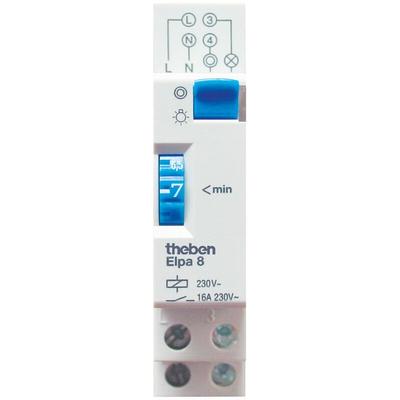 Theben - elpa 8 elektromechanischer Treppenlichtzeitschalter, Treppenhausautomat - weiß
