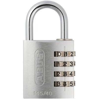 Silberfarbenes Kombinationsvorhängeschloss 145-40 mm - Abus