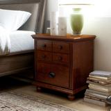 DH LUX Traditional European Cherry 2-Drawer Nightstand by Denhour