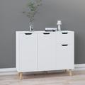 vidaXL Sideboard High Gloss White 90x30x72 cm Engineered Wood