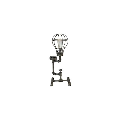 Solarlampe Garten Lampe Metall Antik-Silber