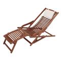 VIP Lounger Sonnenliege Relaxliege Liege Gartenliege Liegestuhl Eukalyptus Holz