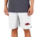 Men's Concepts Sport White/Charcoal Arkansas Razorbacks Throttle Knit Jam Shorts