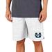 Men's Concepts Sport White/Charcoal Utah State Aggies Throttle Knit Jam Shorts