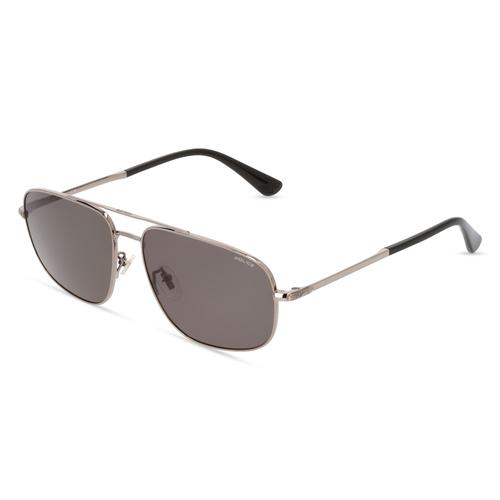 Police POISPLE04 Herren-Sonnenbrille Vollrand Eckig Metall-Gestell, Grau