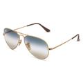 Ray-Ban RB 3689 AVIATOR METAL II Unisex-Sonnenbrille Vollrand Pilot Metall-Gestell, gold