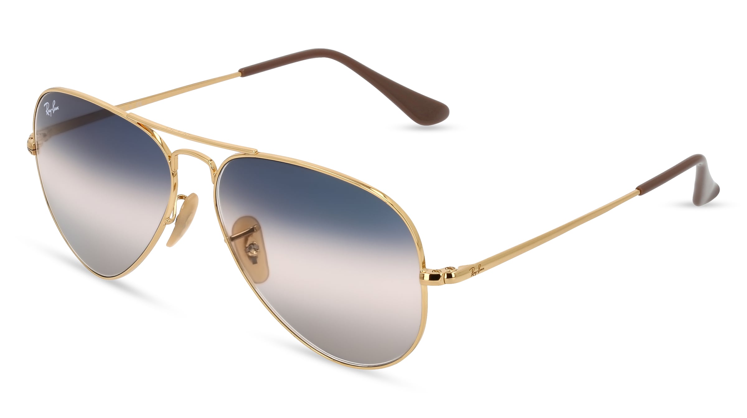 Ray-Ban RB 3689 AVIATOR METAL II Unisex-Sonnenbrille Vollrand Pilot Metall-Gestell, gold