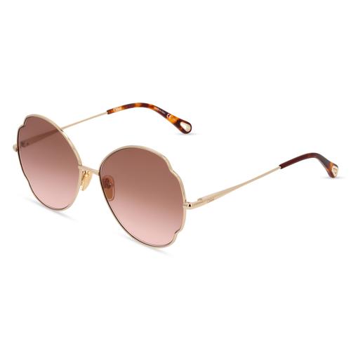 Chloé CH0093S Damen-Sonnenbrille Vollrand Butterfly Metall-Gestell, gold