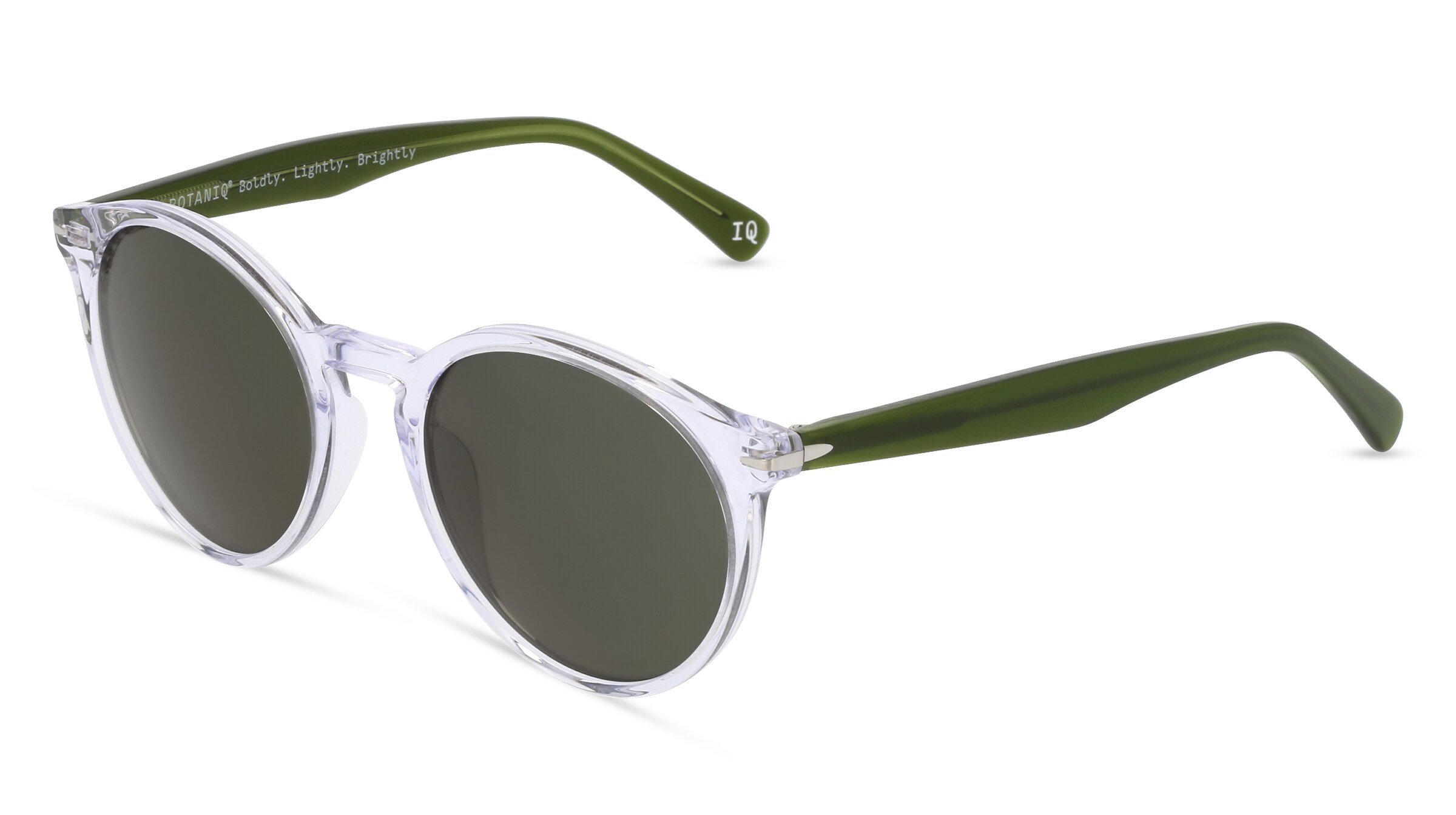 Botaniq 7007 Unisex-Sonnenbrille Vollrand Panto Acetat-Gestell, transparent