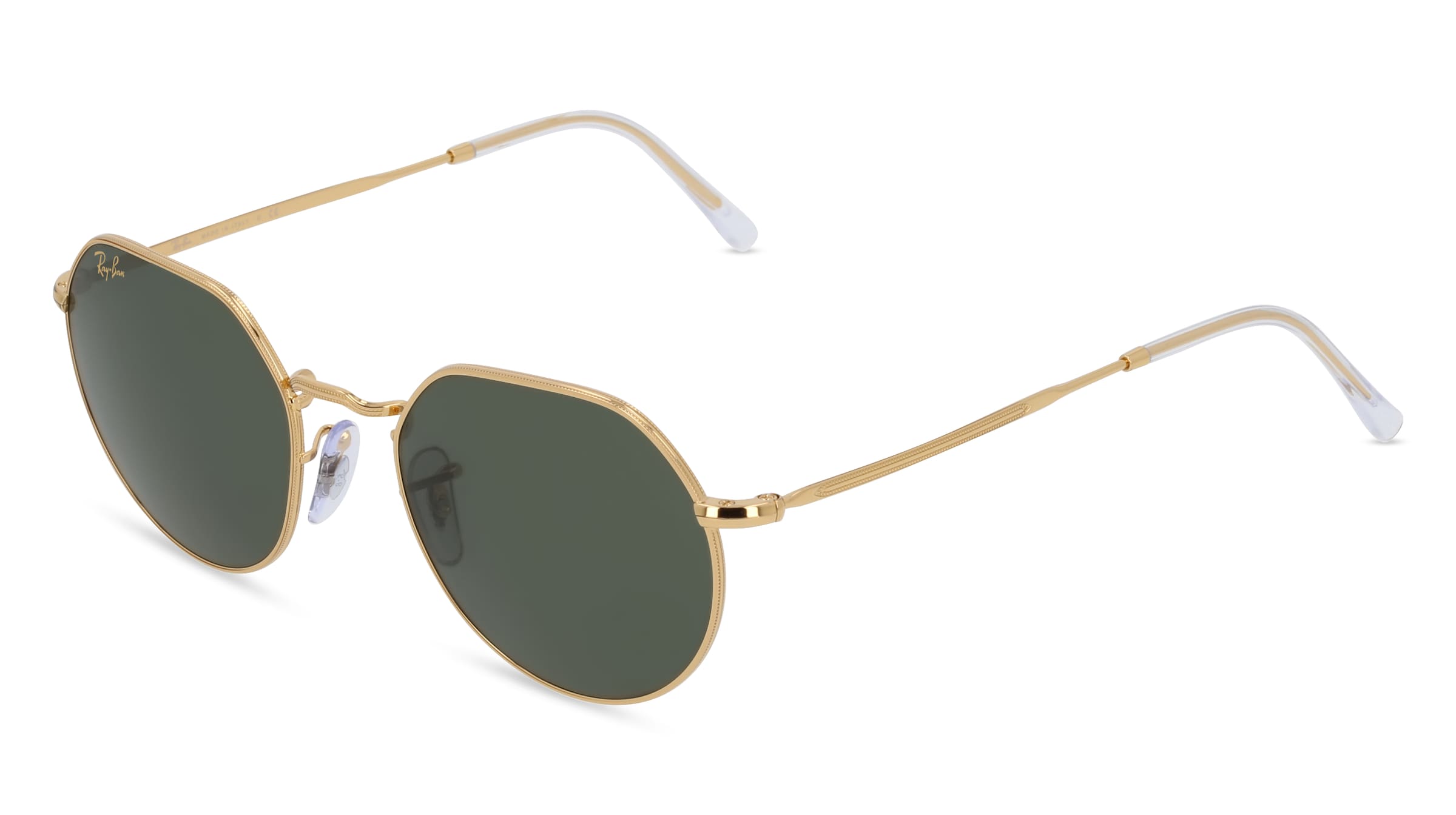 Ray-Ban RB 3565 JACK Unisex-Sonnenbrille Vollrand Quadratisch Metall-Gestell, gold