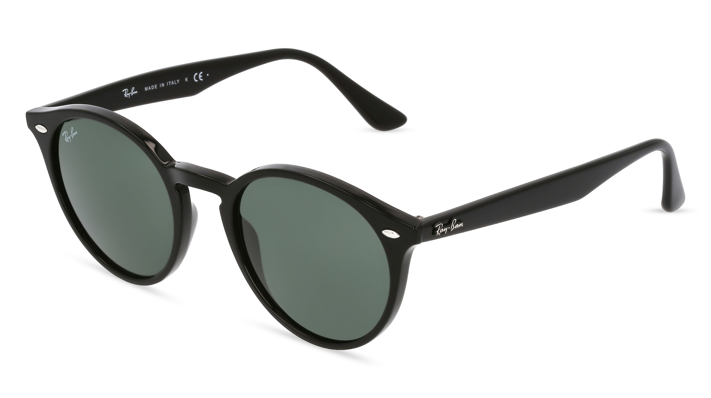 Ray-Ban RB 2180 Unisex-Sonnenbrille Vollrand Rund Propionat-Gestell, schwarz