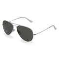 Fielmann BD 277 SUN CL Unisex-Sonnenbrille Vollrand Pilot Edelstahl-Gestell, Silber