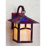 Arroyo Craftsman Evergreen 11 Inch Tall 1 Light Outdoor Wall Light - EB-7PF-TN-BK