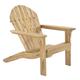 Raburg Gartensessel Adria Premium Light in Natur - Akazie Hartholz, geölter XXL Design-Gartenstuhl, Canadian Adirondack Deck-Chair