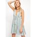 Free People Dresses | New Free People Freebird Reversible Tiered Striped Gauzy Mini Dress | Color: Blue/Pink | Size: L