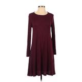 Old Navy Casual Dress - A-Line: Burgundy Print Dresses - Women's Size X-Small