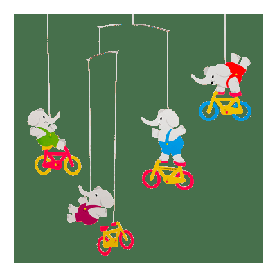 Flensted - Bicycle Elephants Mobile
